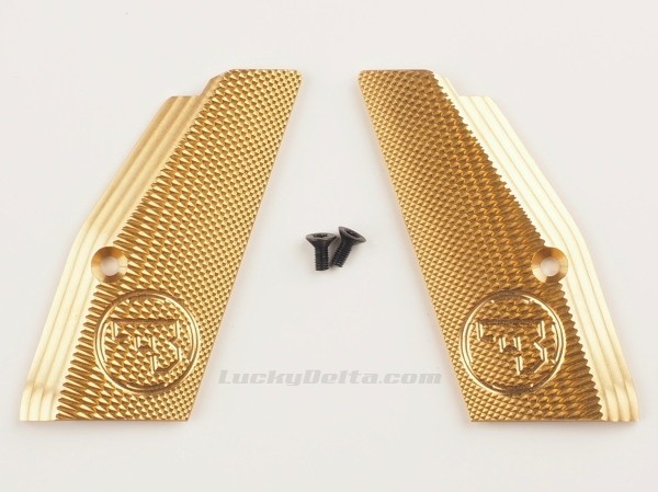 CZ Griffschalen CZ75 | MESSING (BRASS) CHECKERING SHORT LARGE