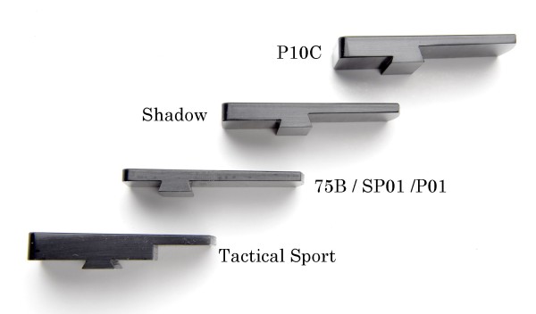 CZC Custom Sight Base P-10 CUT Blued Steel Gunsmith Version No holes